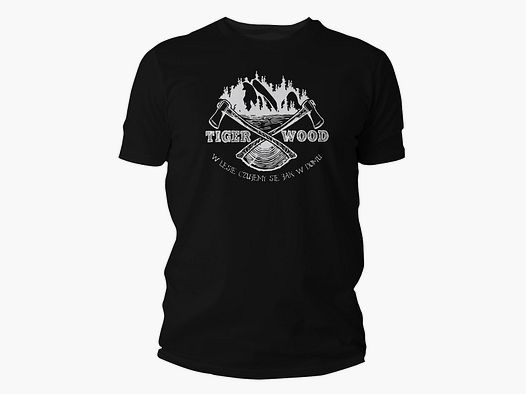 Koszulka T-shirt TigerWood Two Axes Czarna r. M