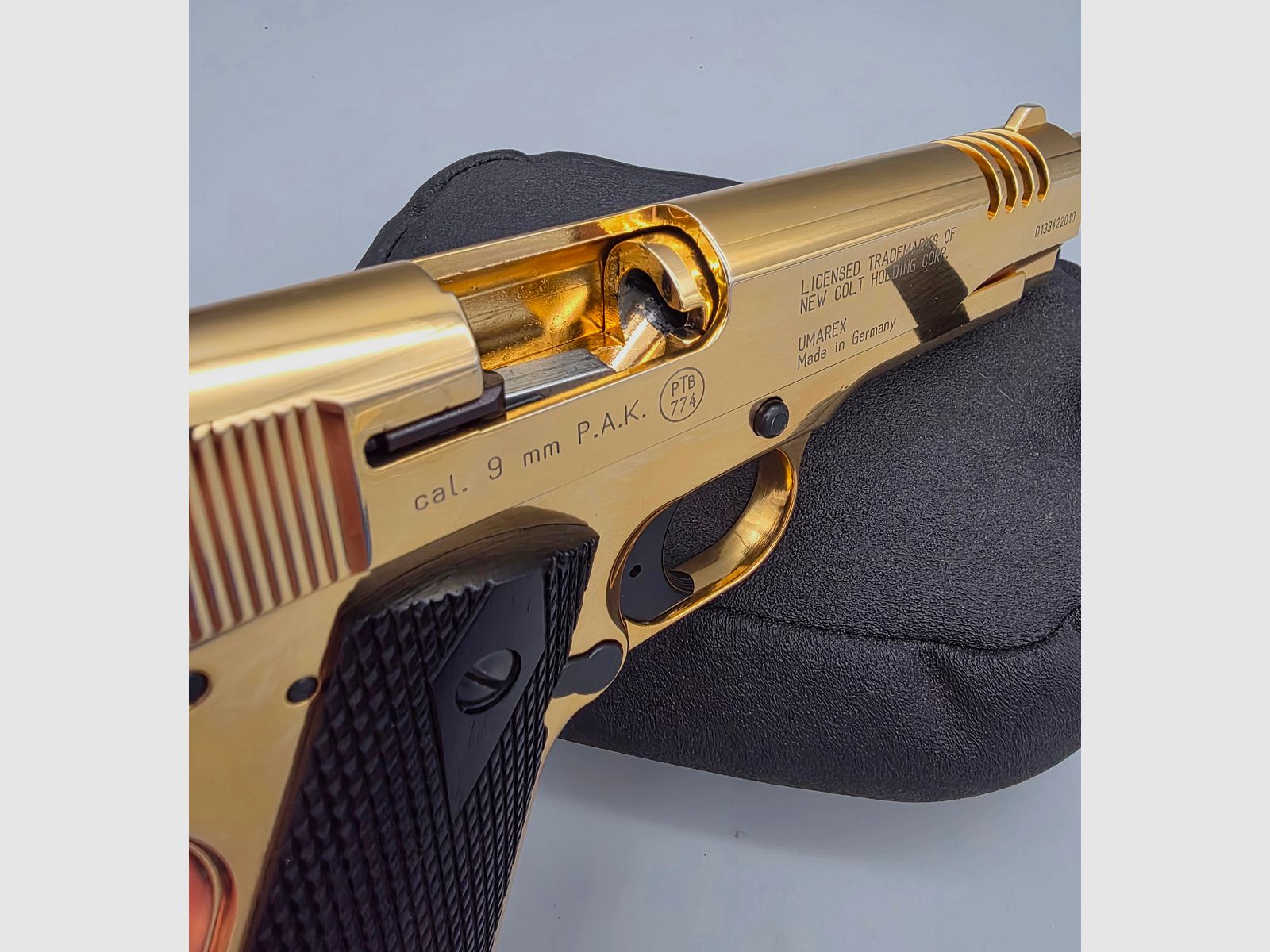 Colt 1911 A1 GRE Gold Rush Edition Umarex 9mm PAK nicht mehr im Handel erhältlich fast wie Neu ! SRS Schreckschuss