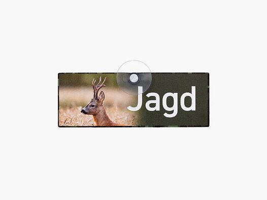Wilde Hilde Autoschild mit Saugnapf - Jagd