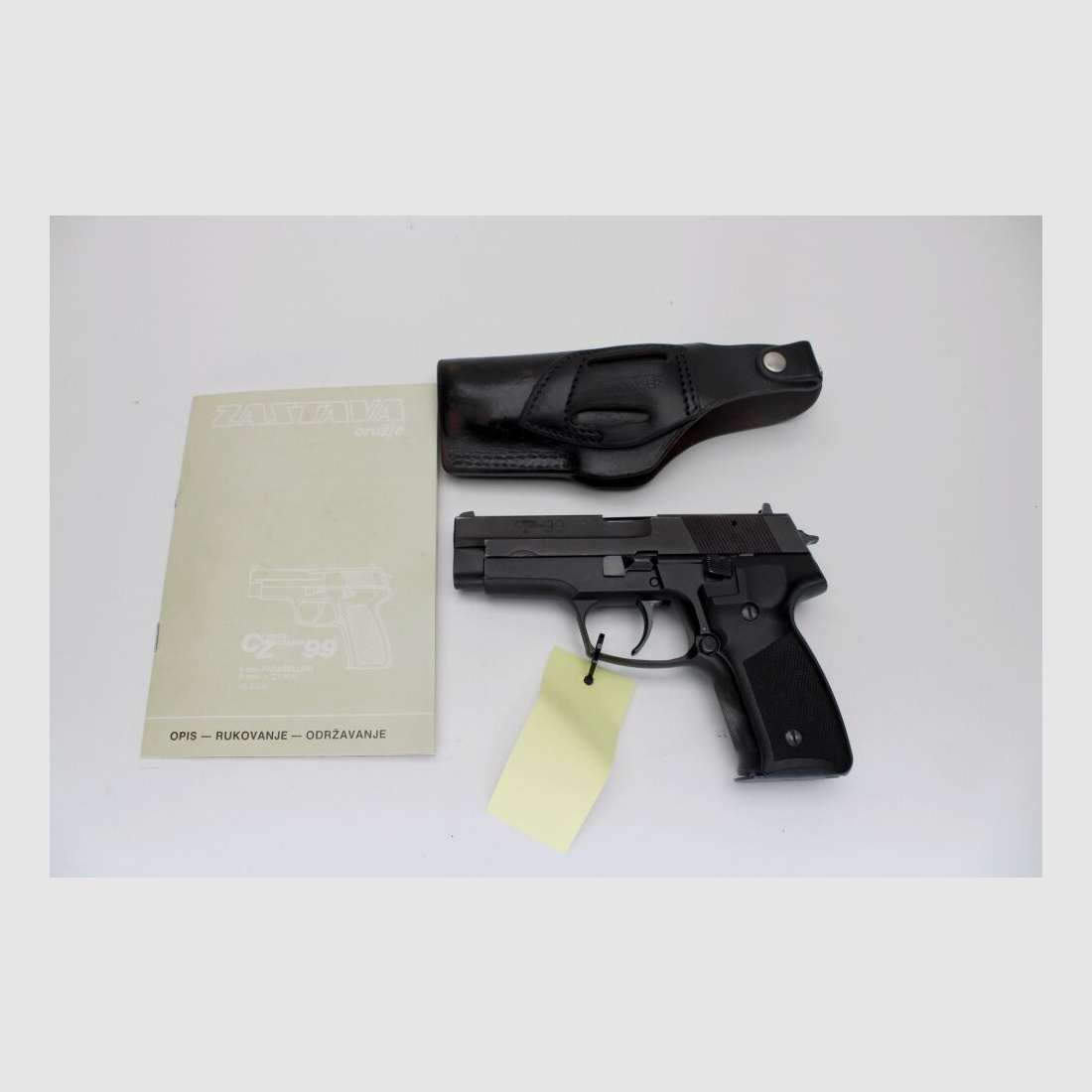 Pistole Zastava CZ99 mit Sickinger Holster und Anleitung 9mmLuger