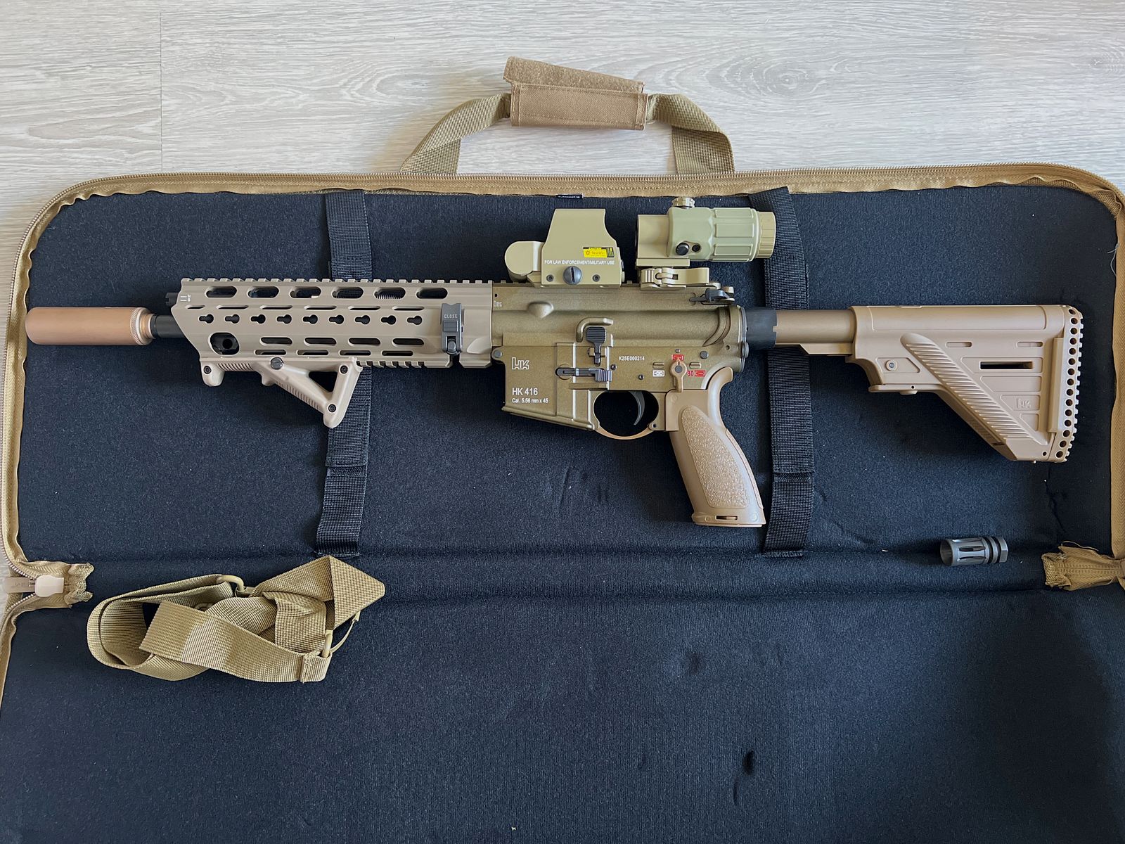 VFC HK416 A5 GBBR Airsoft met accessoires