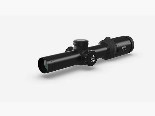 NEU GECO black Zielfernrohr 1-6x24i Leuchtpunkt Drückjagd Tactikal Horseshoe 1. Bildebene TOP Glas