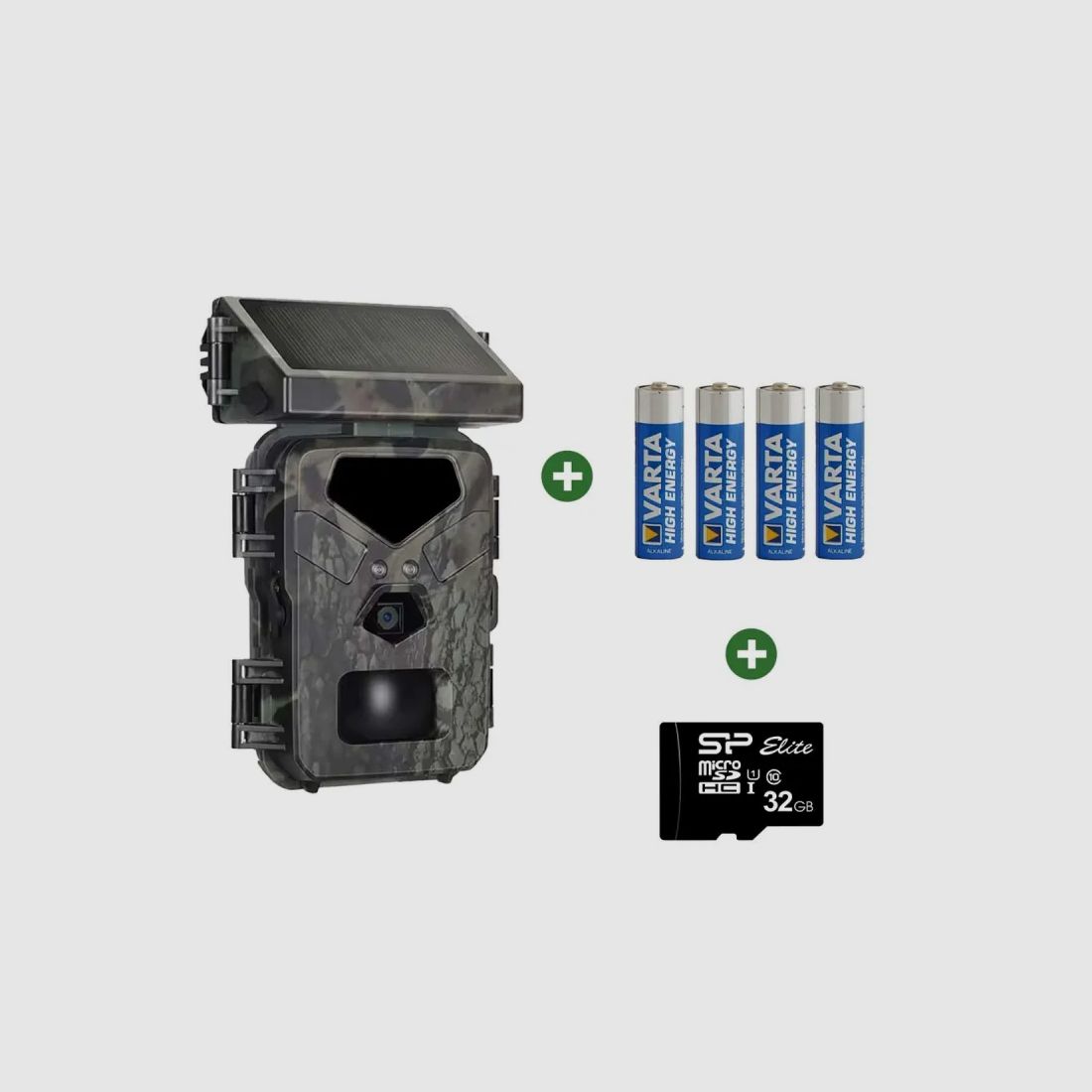 Solar-Kamera Nachtsicht 20MP + 4 Batterien + SD-Karte, Bild 1 von 7