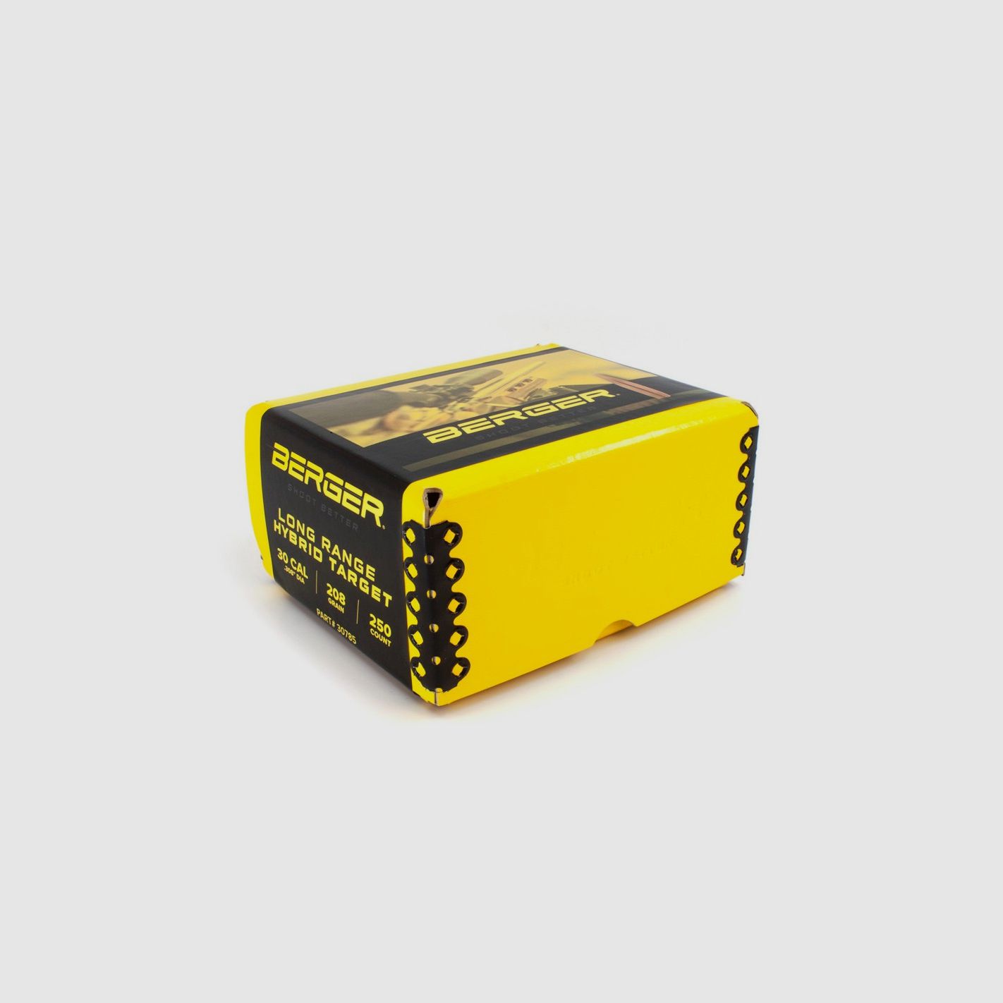 BERGER BALAS 30 (.308) 208gr LR HYBRID TARGET PAQUETE CANTIDAD 250 PZ, imagen 2 de 2