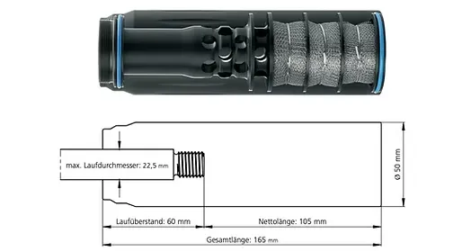 Recknagel ERA Silencer SOB3D M14x1/6,5mm