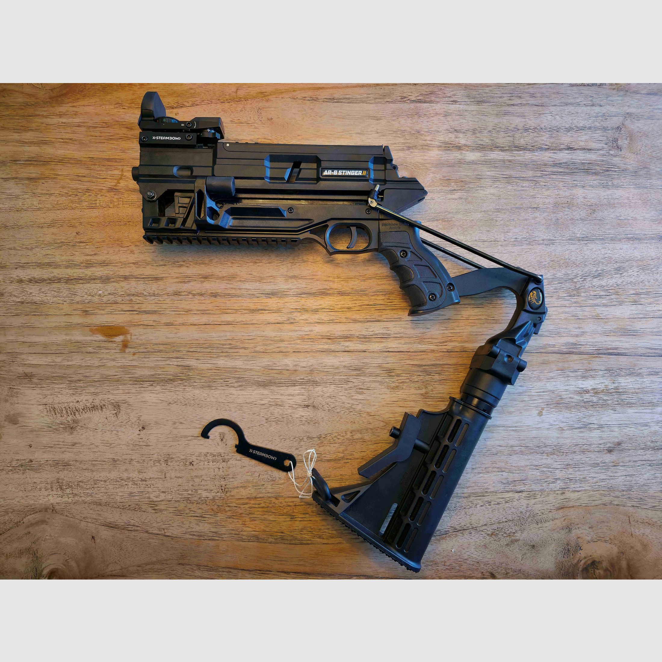 Steambow AR-6 Stinger II Tactical - SET - Viel Zubehör!
