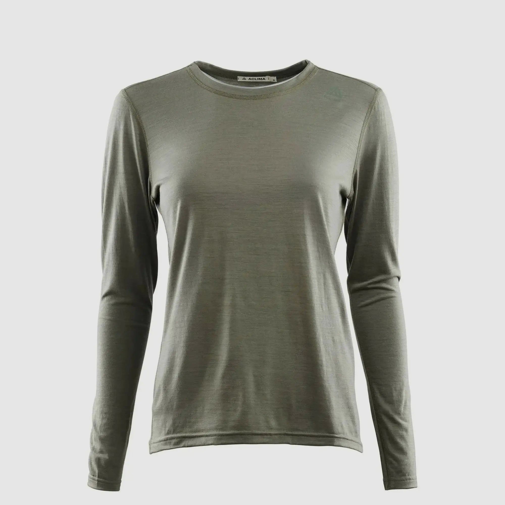 aclima Aclima Maglietta a Maniche Lunghe LightWool Donna - Ranger Verde / L