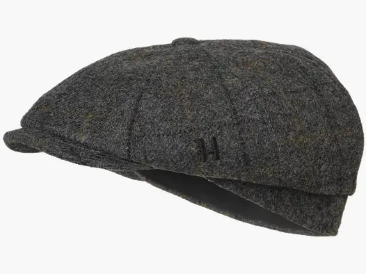 Benmore Baker Boy Cap Charcoal grey