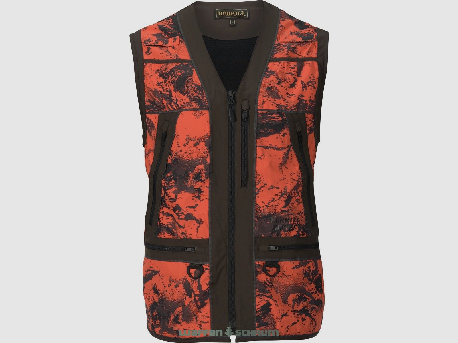 Härkila Signalweste Wildboar Pro Safety Axis MSP® Orange Blaze/Shadow brown