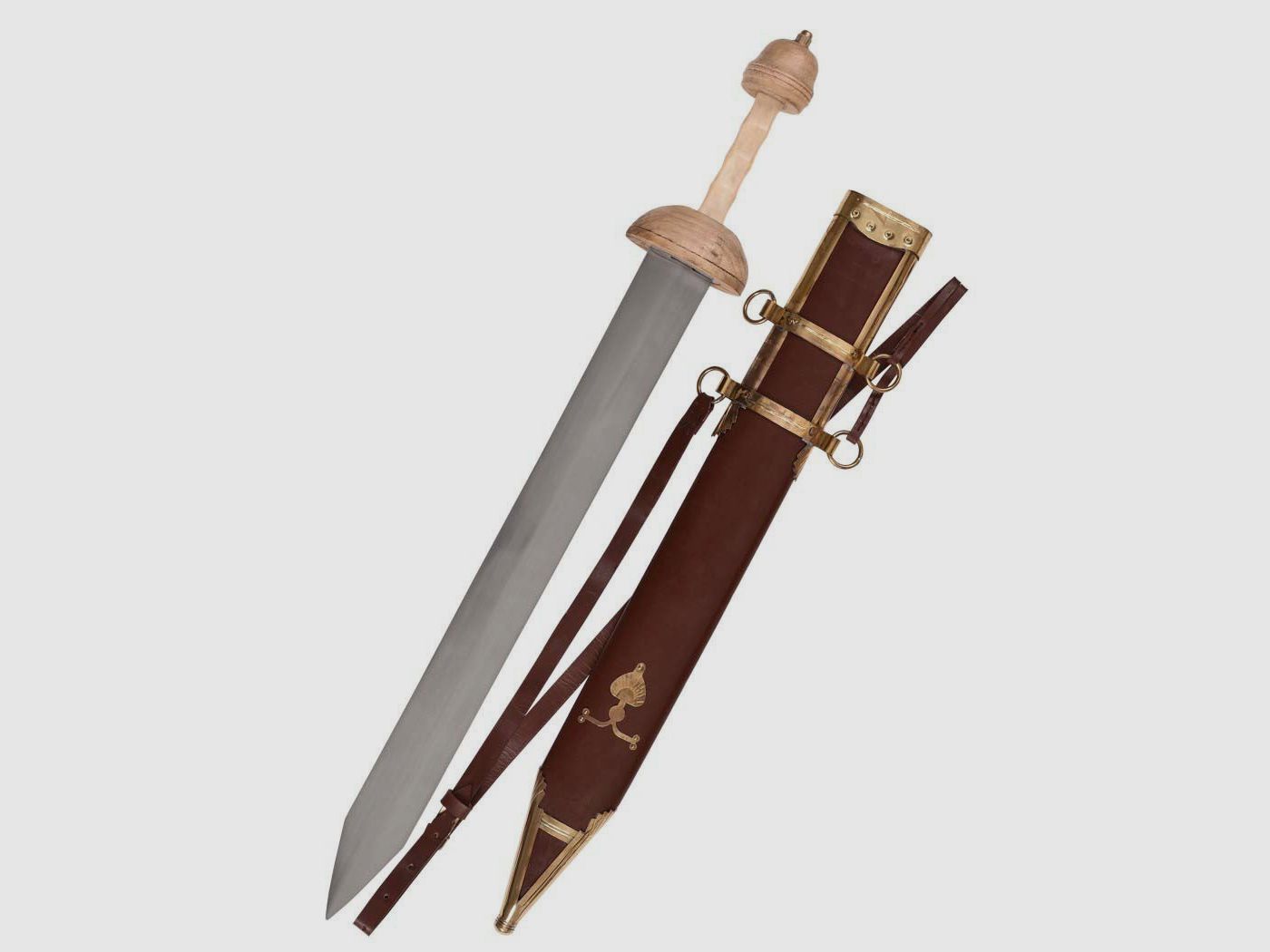 Gladius with sheath and strap