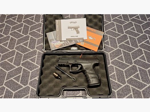 Walther PPQ M2 Schreckschuss Pistool 9mm P.A.K. zwart NIEUW!