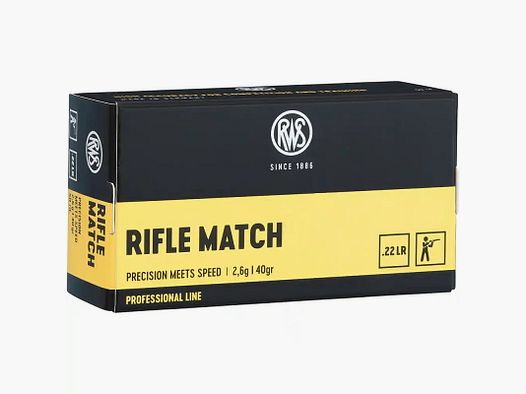 RWS .22lfb Rifle Match 2,6g - 50 Stk.