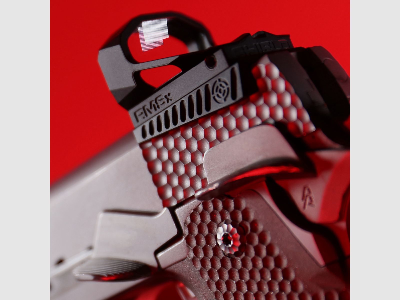 SHIELD Reflex Mini Sight XL Lens (RMSx) Rotpunktvisier – 8 MOA – Mattschwarz