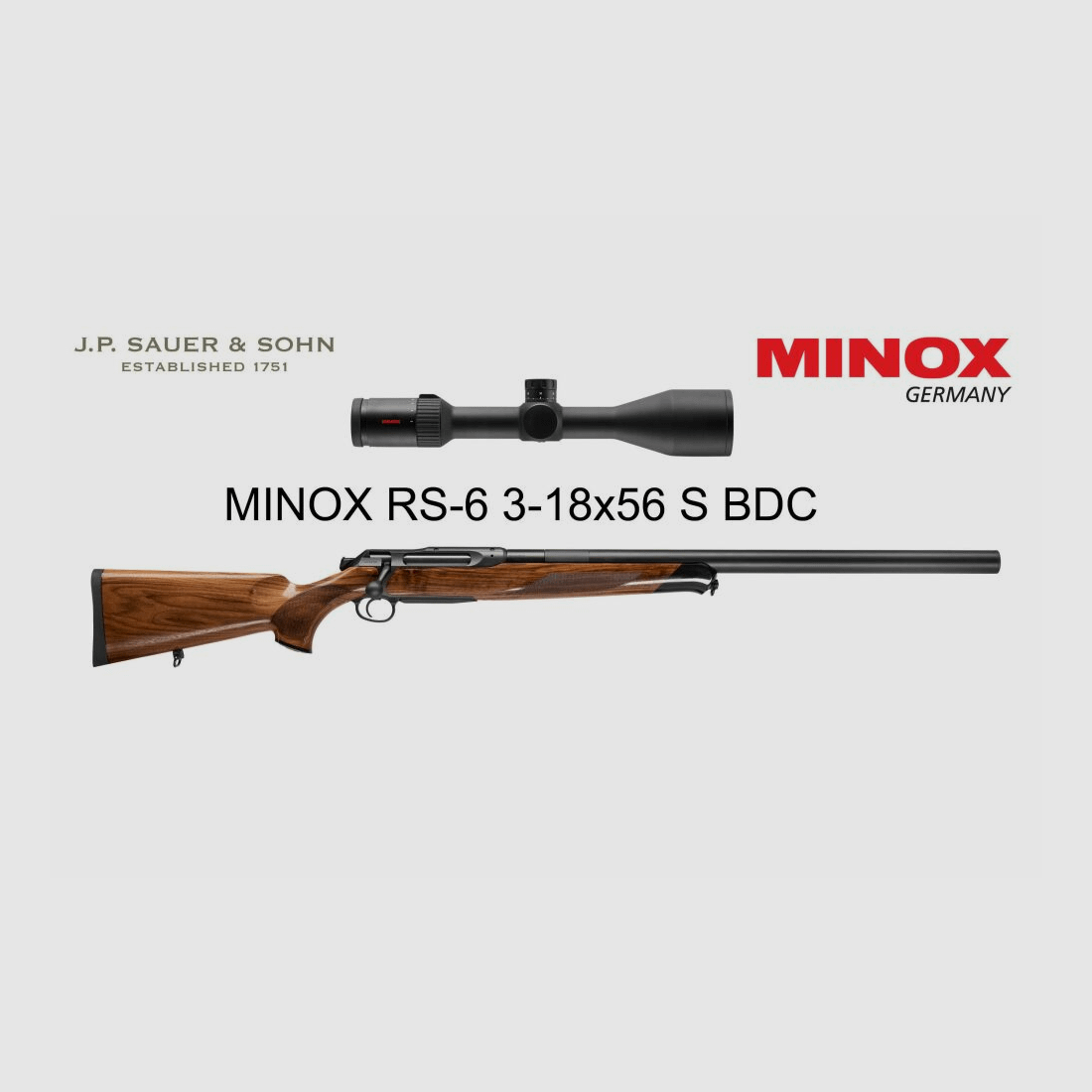 J.P. Sauer & Sohn Sauer 505 Silence Ergo Lux Repetierbüchse Elegance | .308 Win. | MINOX RS-6 3 - 18 x 50 S BDC