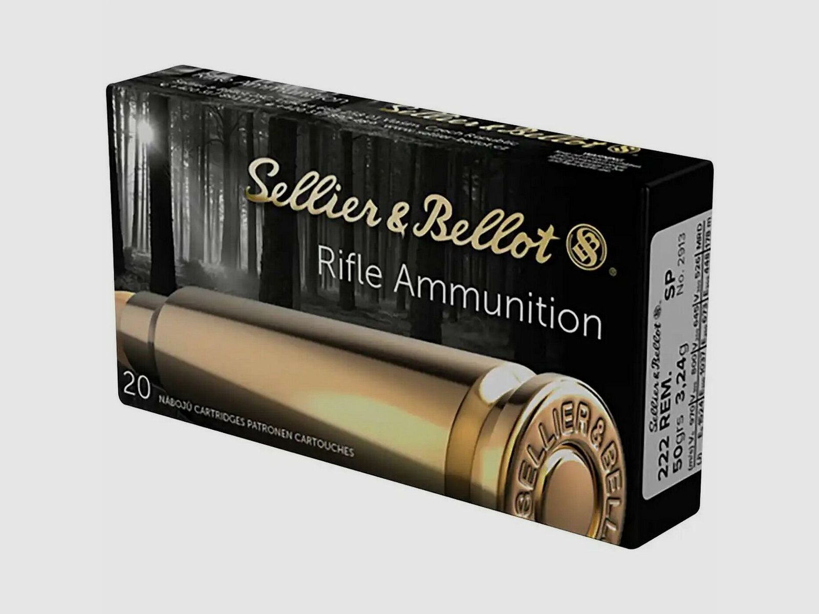 Sellier & Bellot .222 Rem SP 50grs / 3,2g