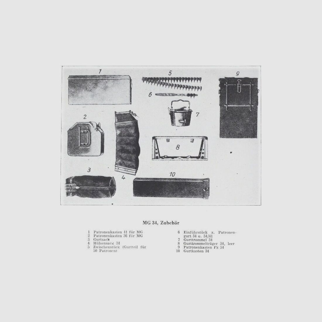 1 Wehrmacht Gurttrommel Mod.34 MG34, MG42 WH