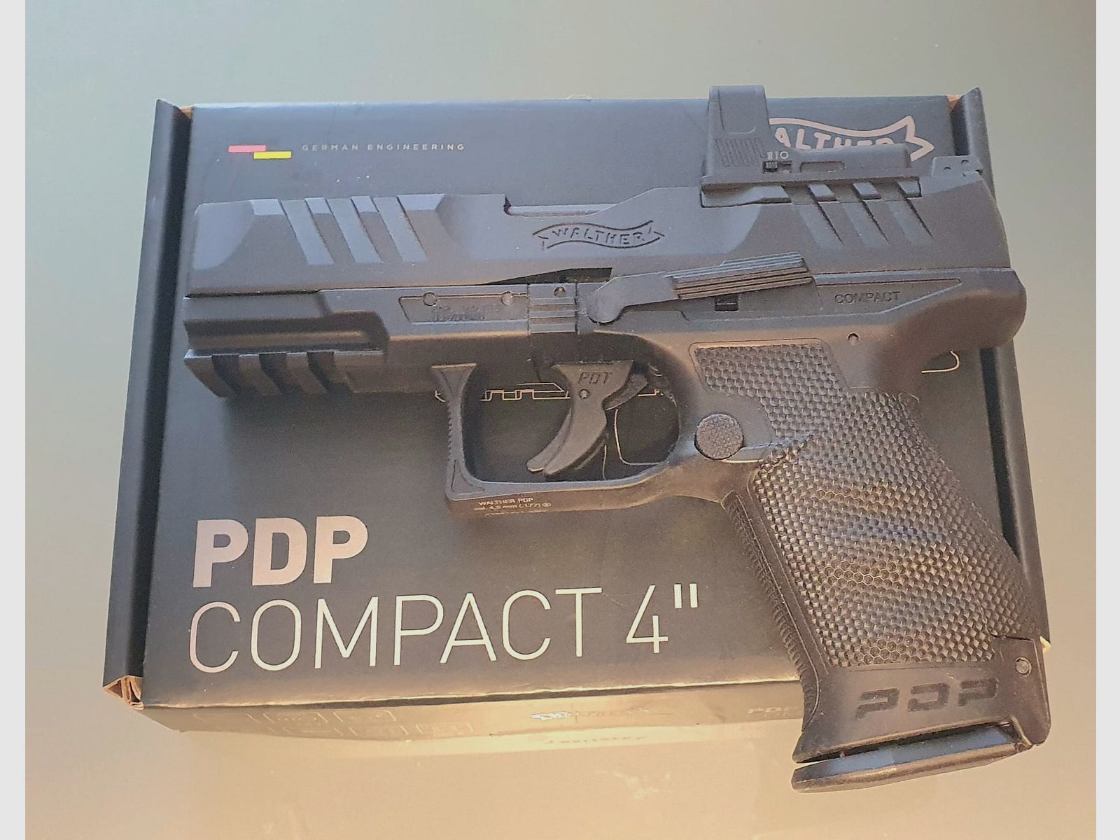 Walther CO2 pistolet PDP Compact 4" – zestaw