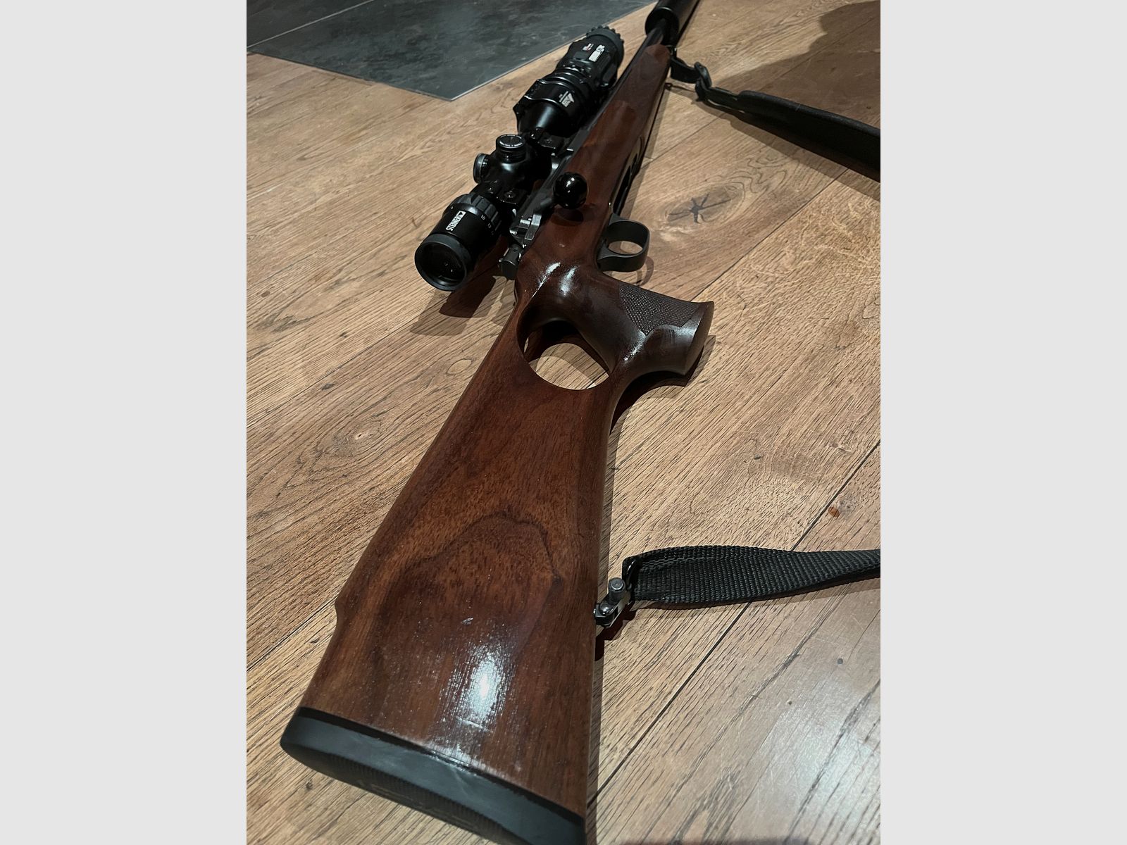 Repetidor de cerrojo Steel Action HS 308 culata de agujeros Liemke Merlin 42 Hausken