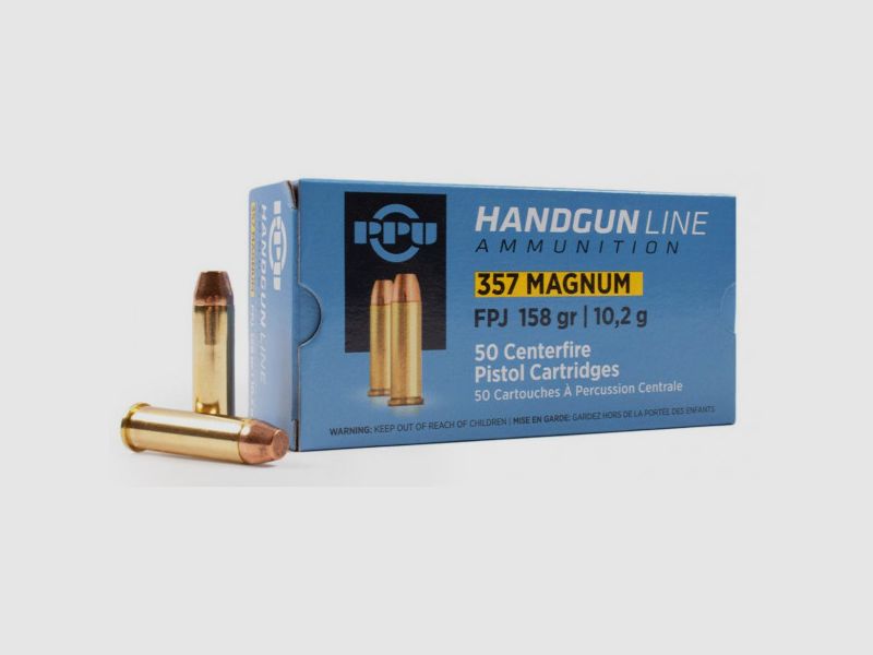 PPU .357 MAGNUM - 158GRS FPJ. - 50 SCHUSS