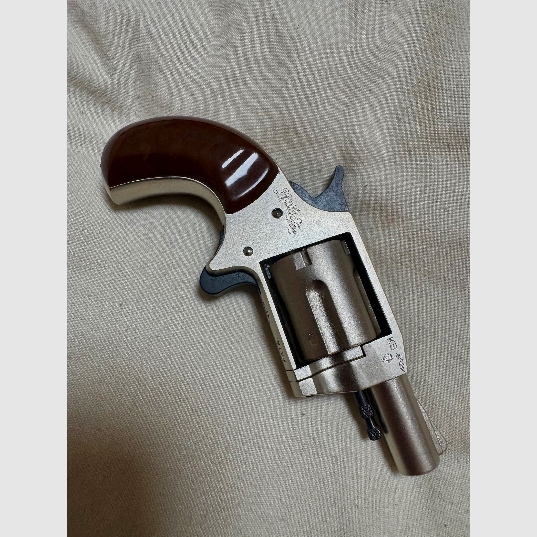 Röhm Little Joe niklowany - PTB 380 - Kaliber .22 long strzał ostrzegawczy