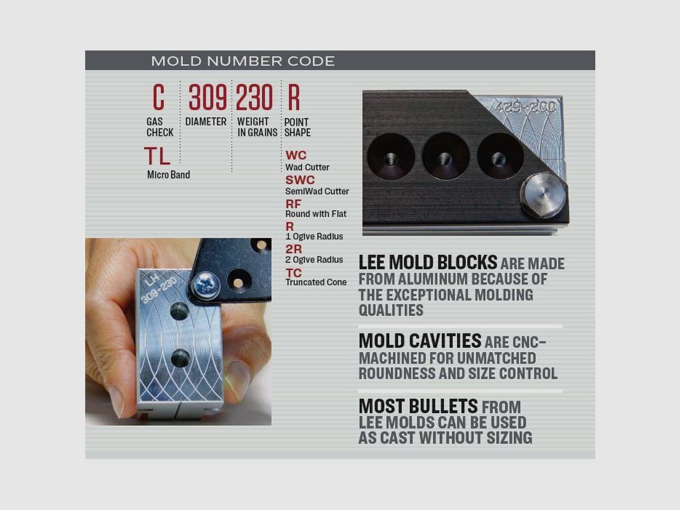 Lee Precision 18-Hohlräume Buckshot Geschossform - Präzise Herstellung - Für effektives Nachladen, Bild 5 von 5