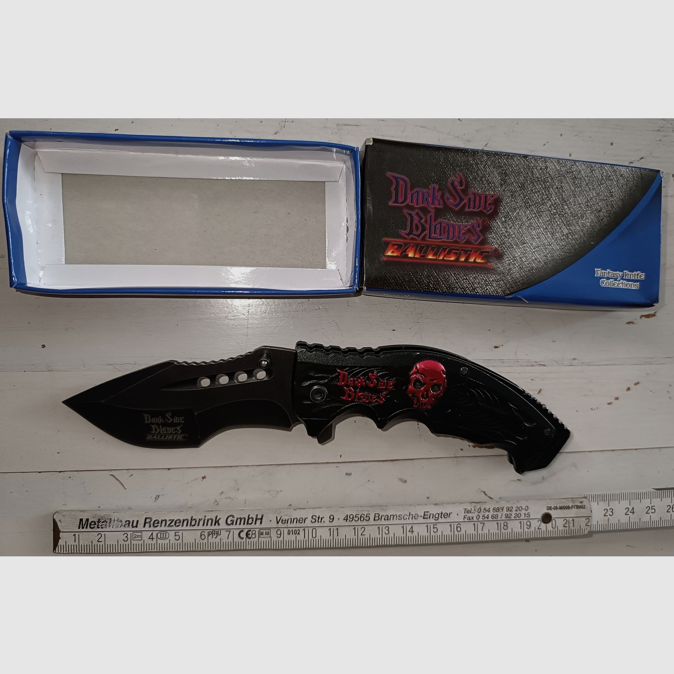 Klapp-Messer Totenkopf