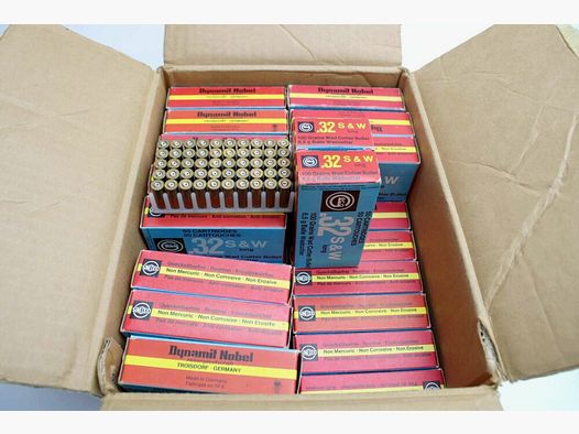 2500 douilles Geco .32 S&W long