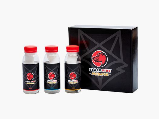 Lockmittel Pack 3 Flaschen Black Fire Predator 80 Gr