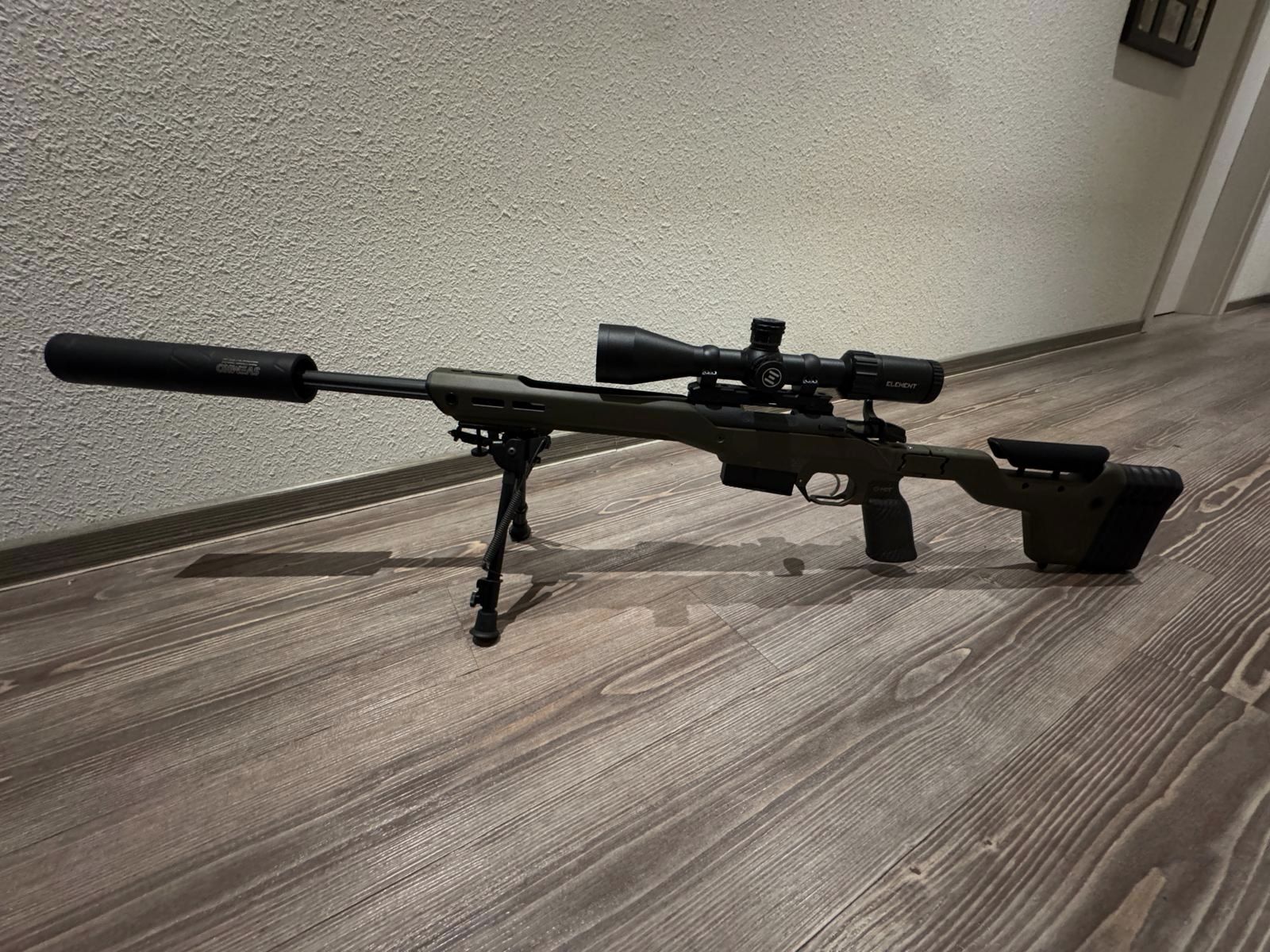 Bergara B14 agujero de pulgar cal. 6,5 PRC con culata plegable de carbono MDT HNT 26 cazador