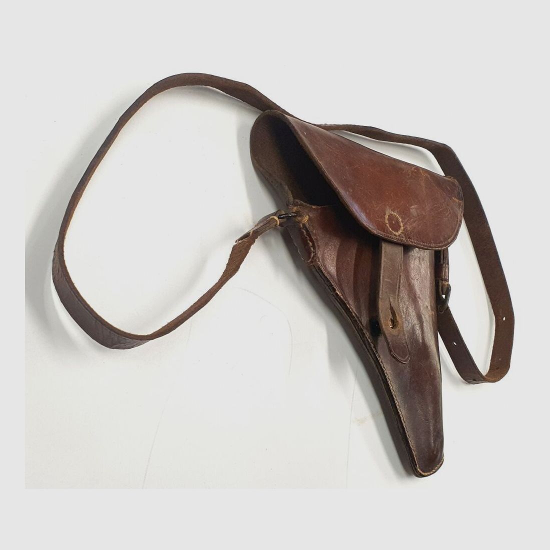 Unbekannt Schweizer leder Holster für P08 Parabellum