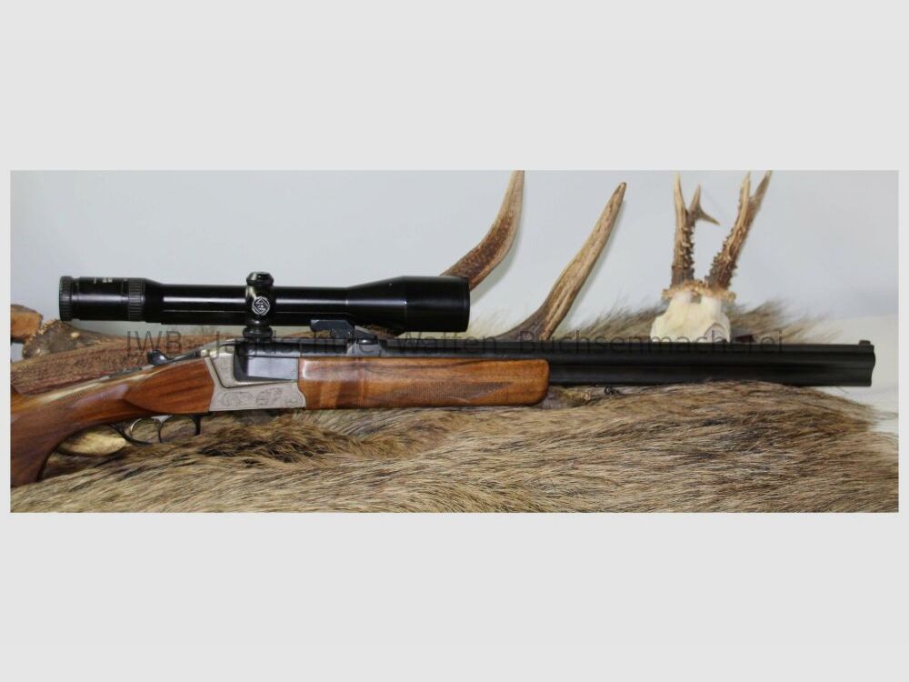 Bockbüchsflinte Krieghoff Teck z podwójnym zamkiem Bock z wymiennym lufą 12/70;.30RBlaser