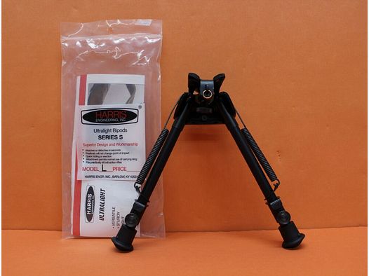 Harris Harris bipod S-L met draaikoppeling hoogte 9-13"/ ca. 23-33cm, traploos verstelbaar, rubberen voeten