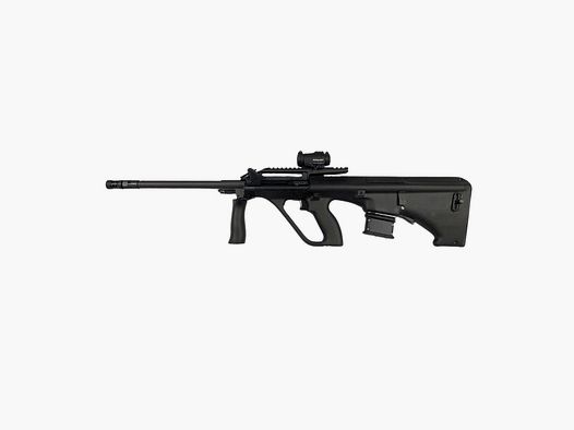 Steyr AUG Z SA semi-automatic rifle cal. .223 Rem with Aimpoint Micro H-2 red dot sight and Recknagel Weaver mount