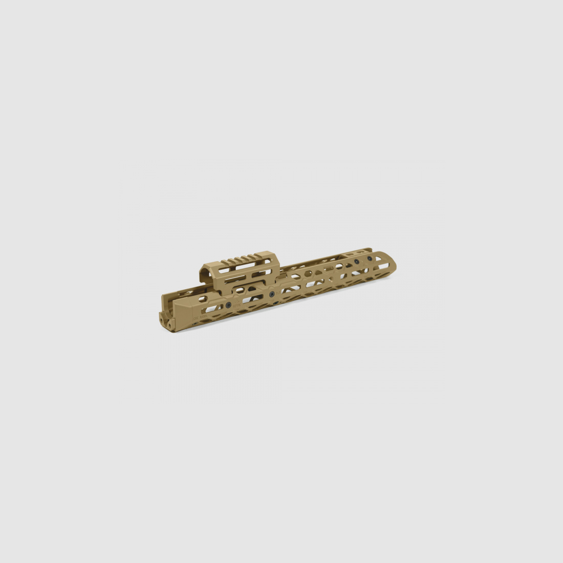 KPYK Langer AK M-LOK Handschutz mit kurzem Gasrohrcover CRC 1U004A Coyote Tan