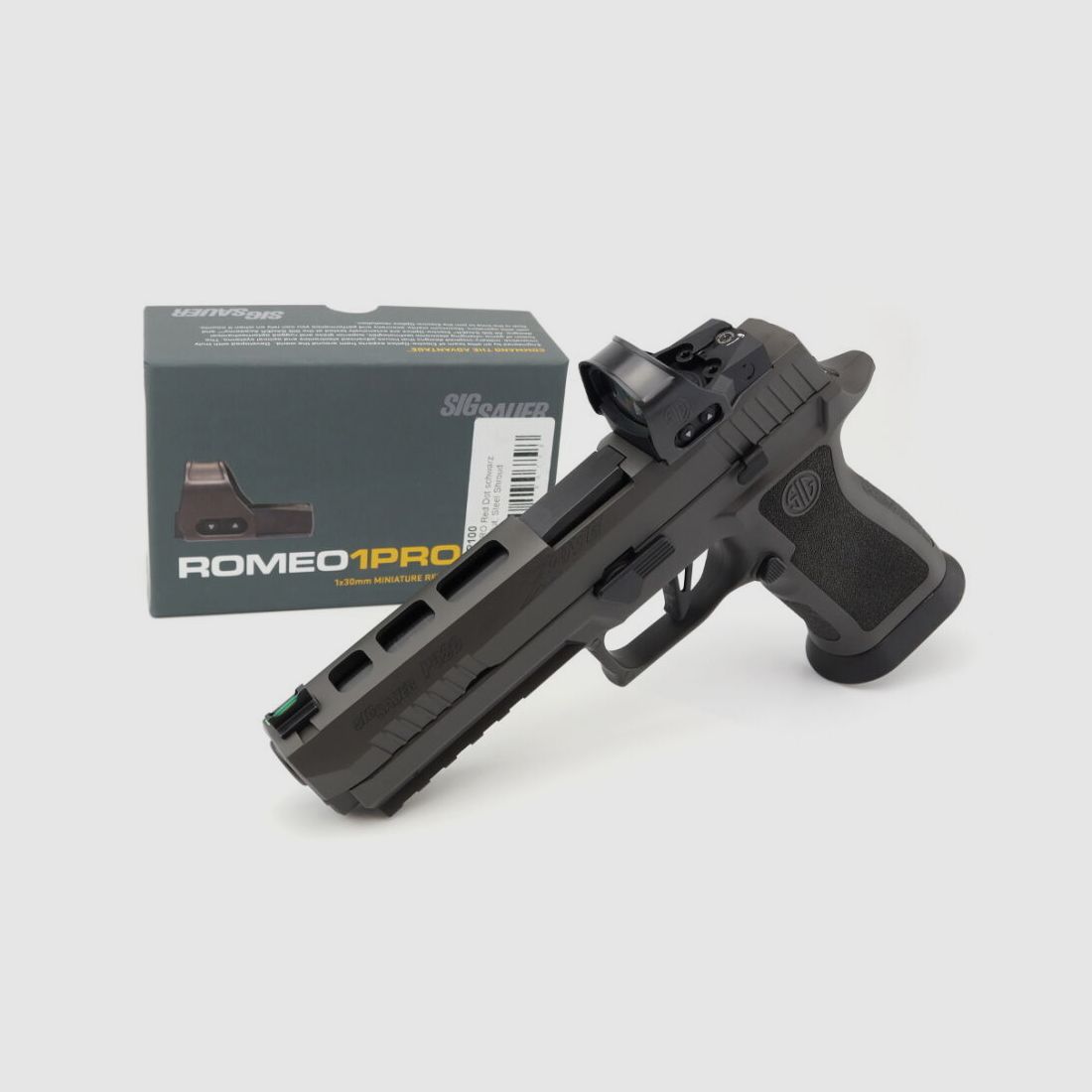 SIG Sauer P320 X5 Legion OR with ROMEO1PRO red dot sight fully assembled