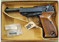 Walther P38 Ganzstahl OVP con número de suministro