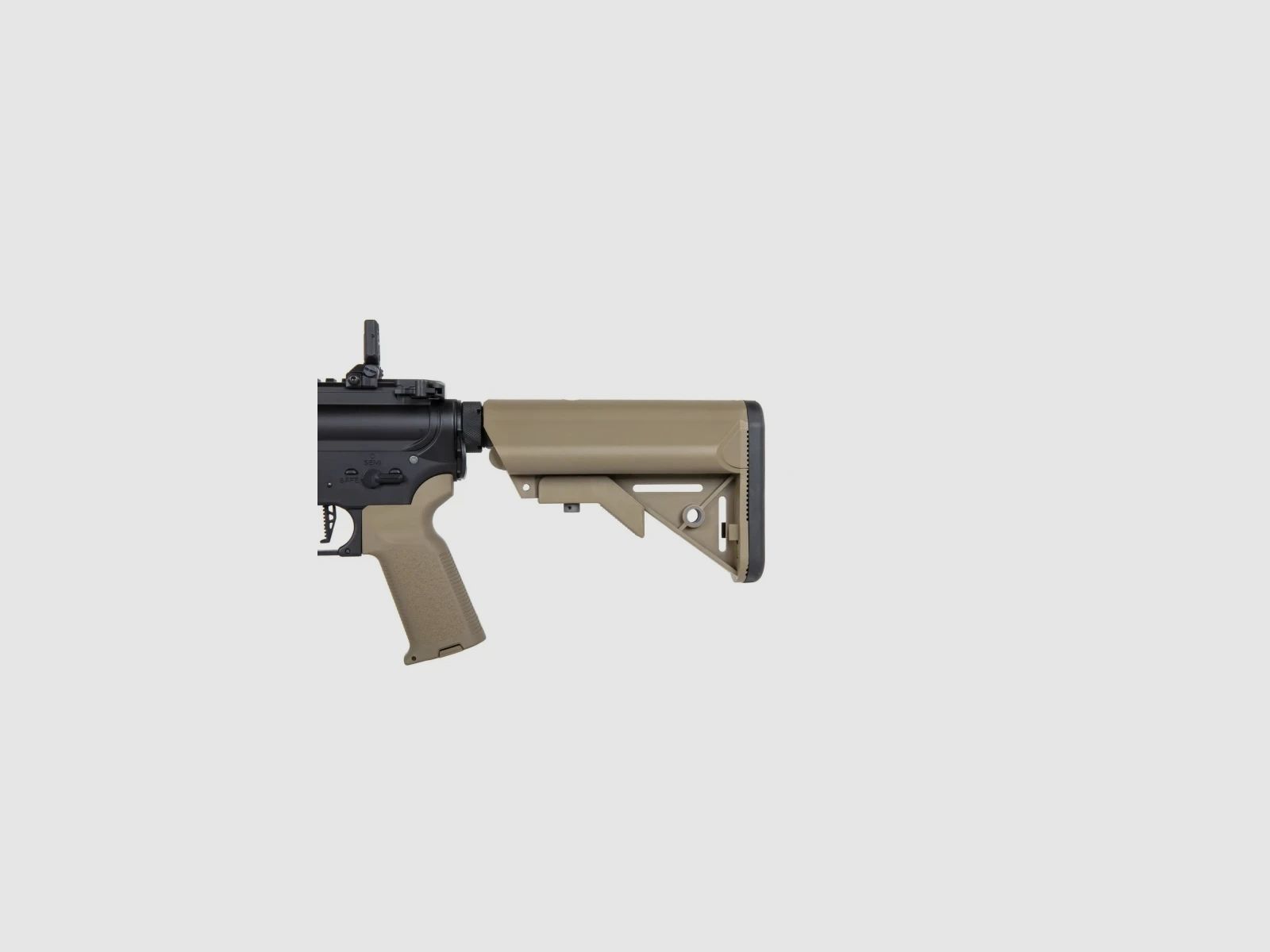 SA M4 Carbine M-LOK (SA-P20 PRIME™ Aster II ETU BLDC™) Rifle Airsoft Libre a partir de 18 - Negro/Tan -F-