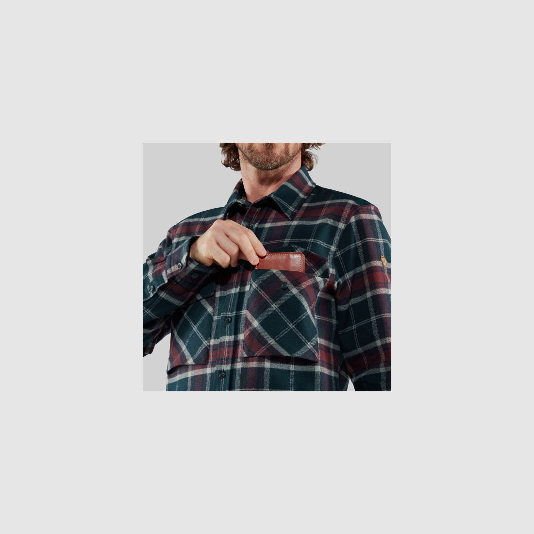 Fjällräven Herren Hemd ÖvikTwill Shirt Black-Fog