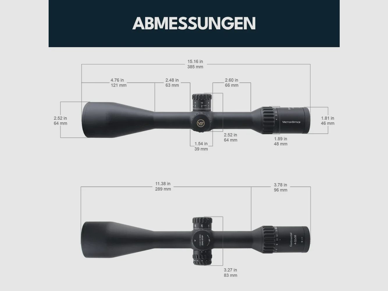 Vector Optics SCOL-T51 Continental x8 4-32x56SFP ED Tactical