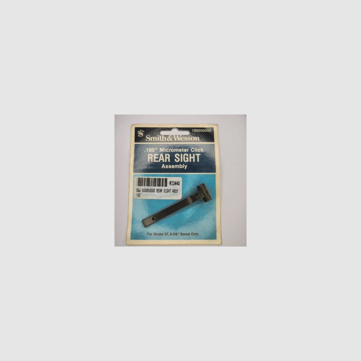 Smith & Wesson Rear Sight Assembly Old Style White mod. 27 .160 040850000, image 1 of 6