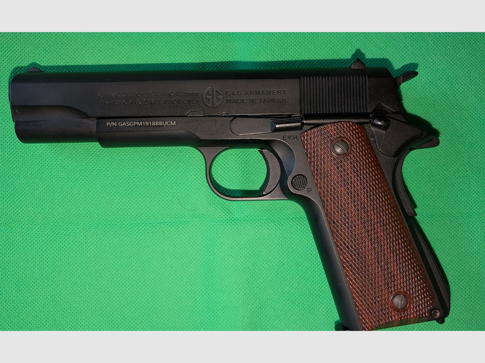G&G GPM1911 Vollmetall GBB 6mm BB Airsoftpistole, Colt 1911, inkl. Pistolenkoffer, versandkostenfrei in D
