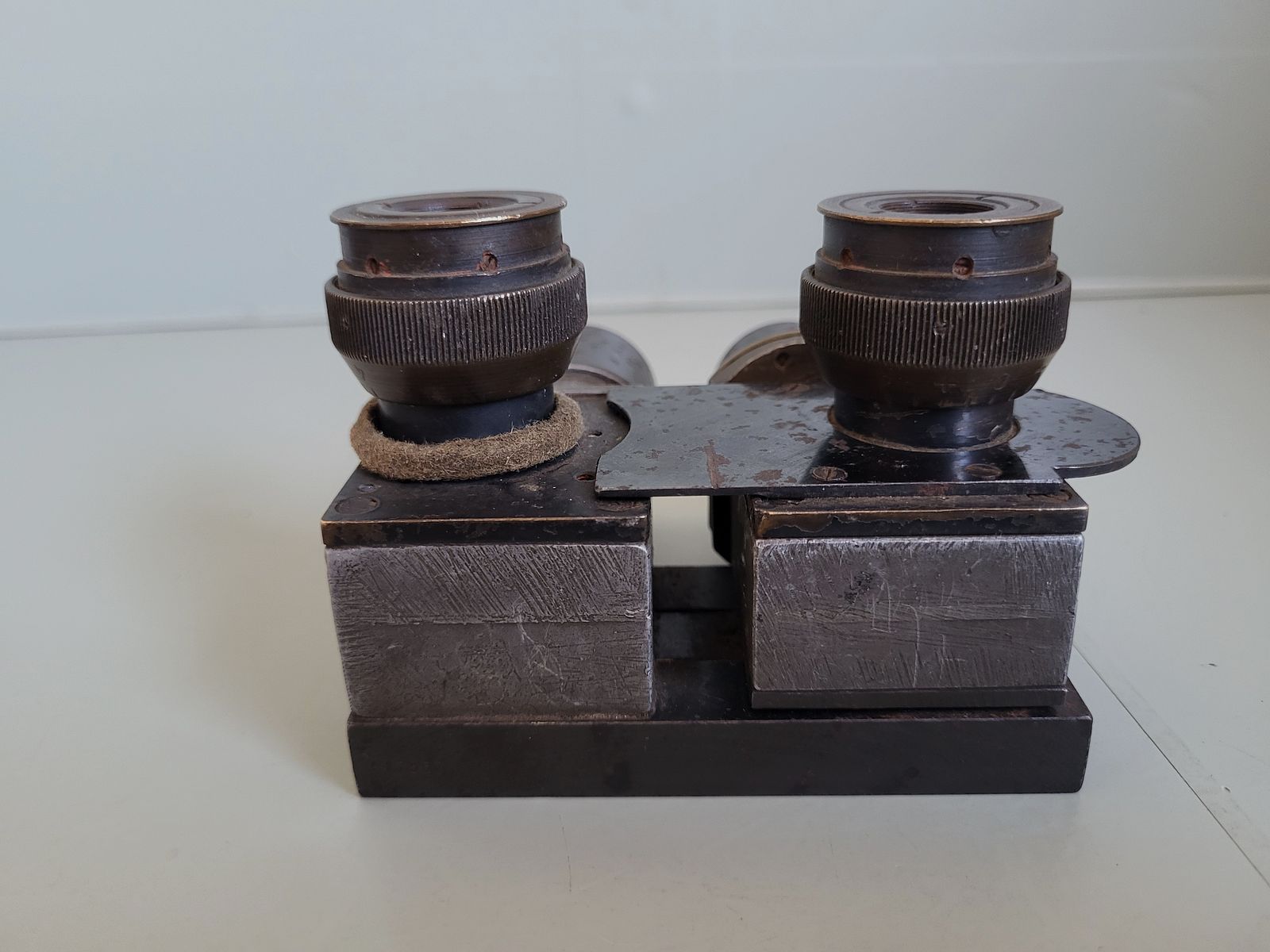 2 WK - WW 2 - Flak telescope - double telescope - binoculars - Patent Carl Zeiss - 1940s