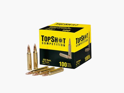 TOPSHOT 223 REM. 55 GRS FMJBT 100 PCS EMBALLAGE