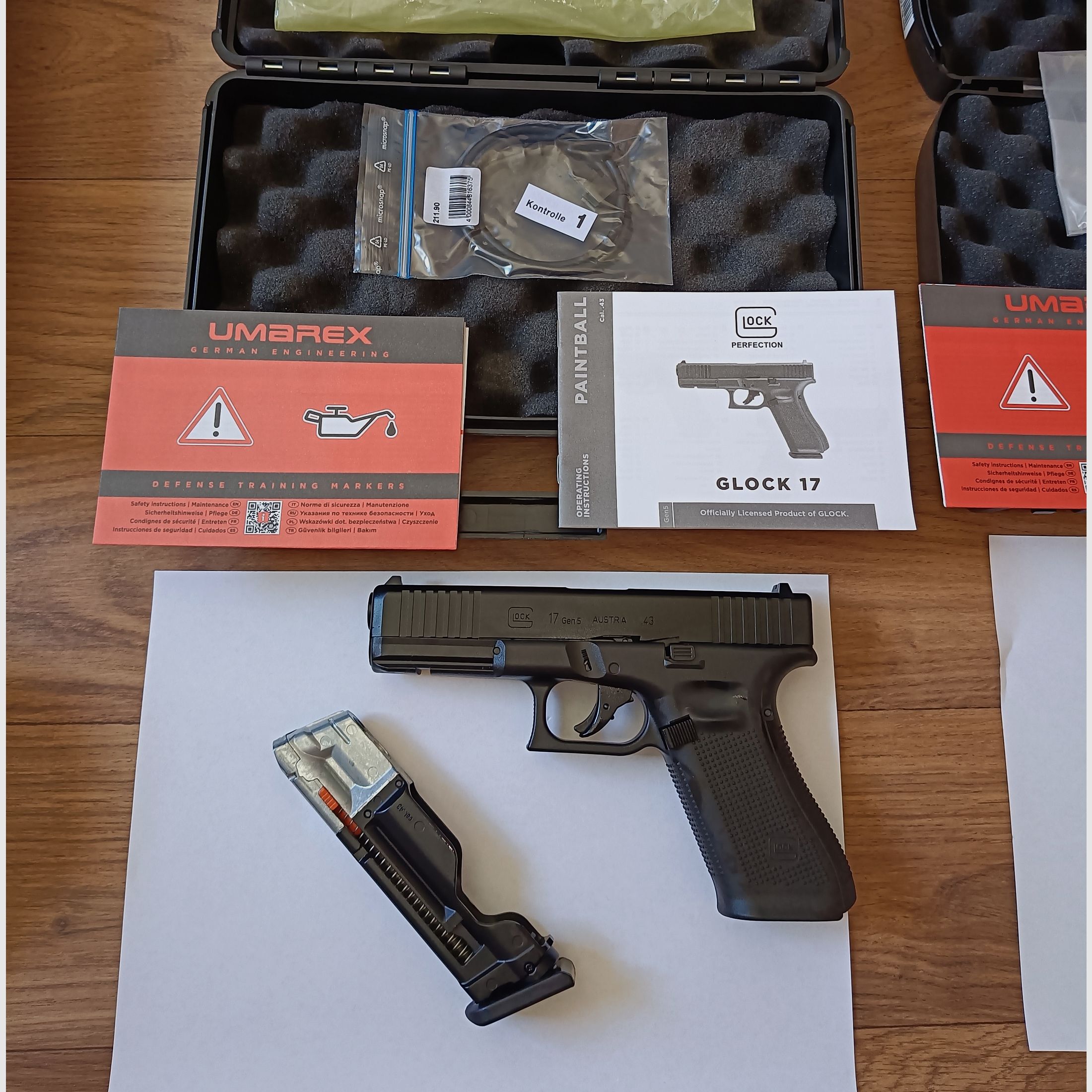 Umarex T4E Glock 17 cal.43  Sammlung Auflösung TPM1 HK416 