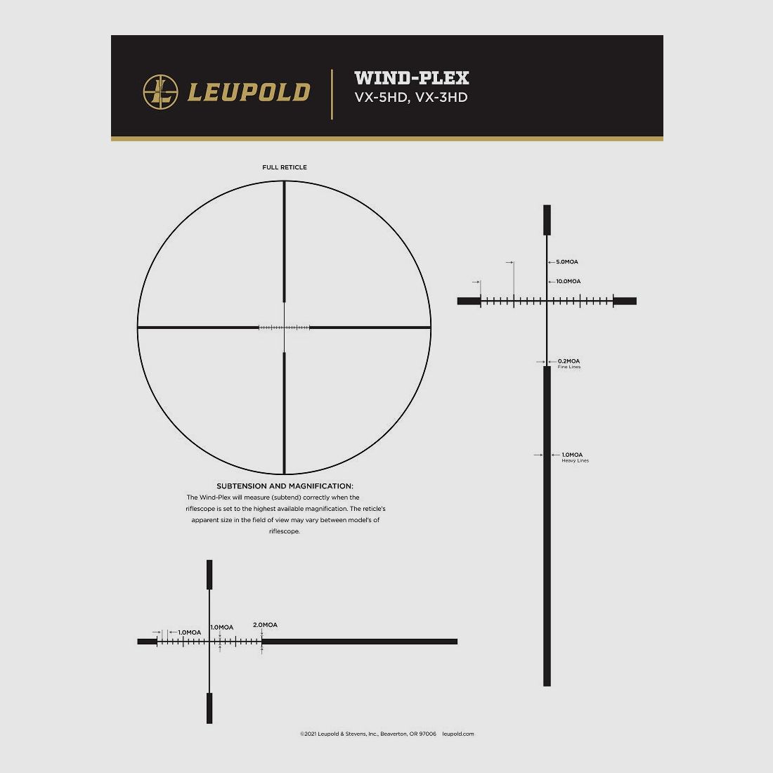 Mira Leupold VX-5HD GEN2 3-15x44 CDS-SZL2 Enfoque Lateral Wind-Plex, imagen 5 de 5