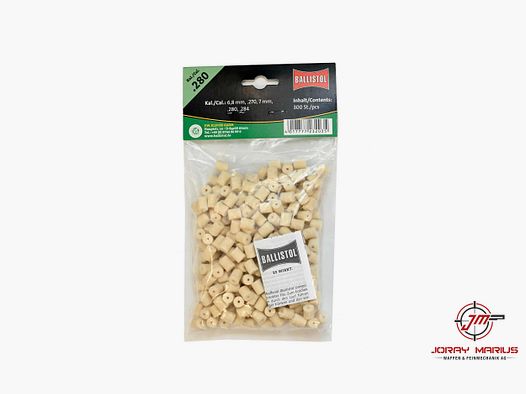 Ballistol feutre nettoyant pour canon .280/7 mm, 300 pcs.
