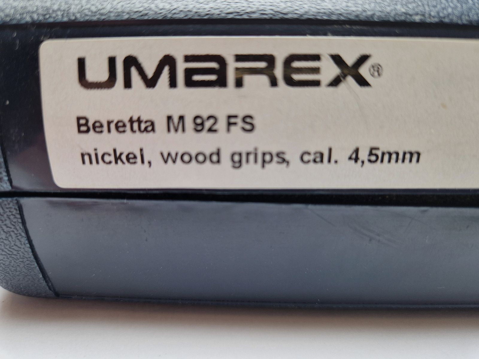 Beretta M 92 FS Diabolo, Vollmetall, vernickelt mit Echtholzgriffschalen