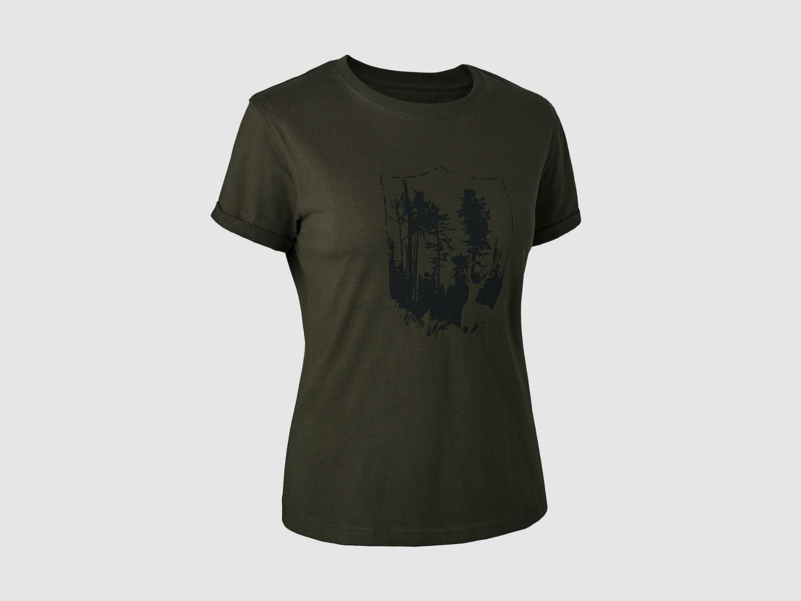 DEERHUNTER Lady T-Shirt mit Deerhunter Shield-Logo