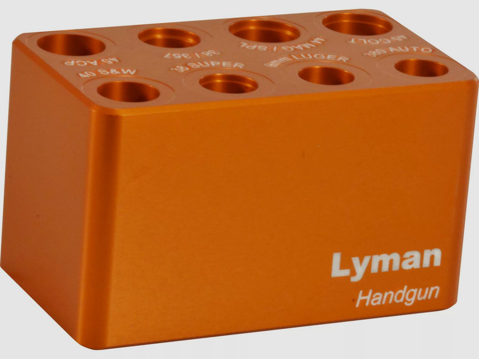 Lyman Ammo Checker Handgun Gauge / No-Go Gauge for Handguns .380 Auto/9mm Luger/.38 Super/.40 S&W