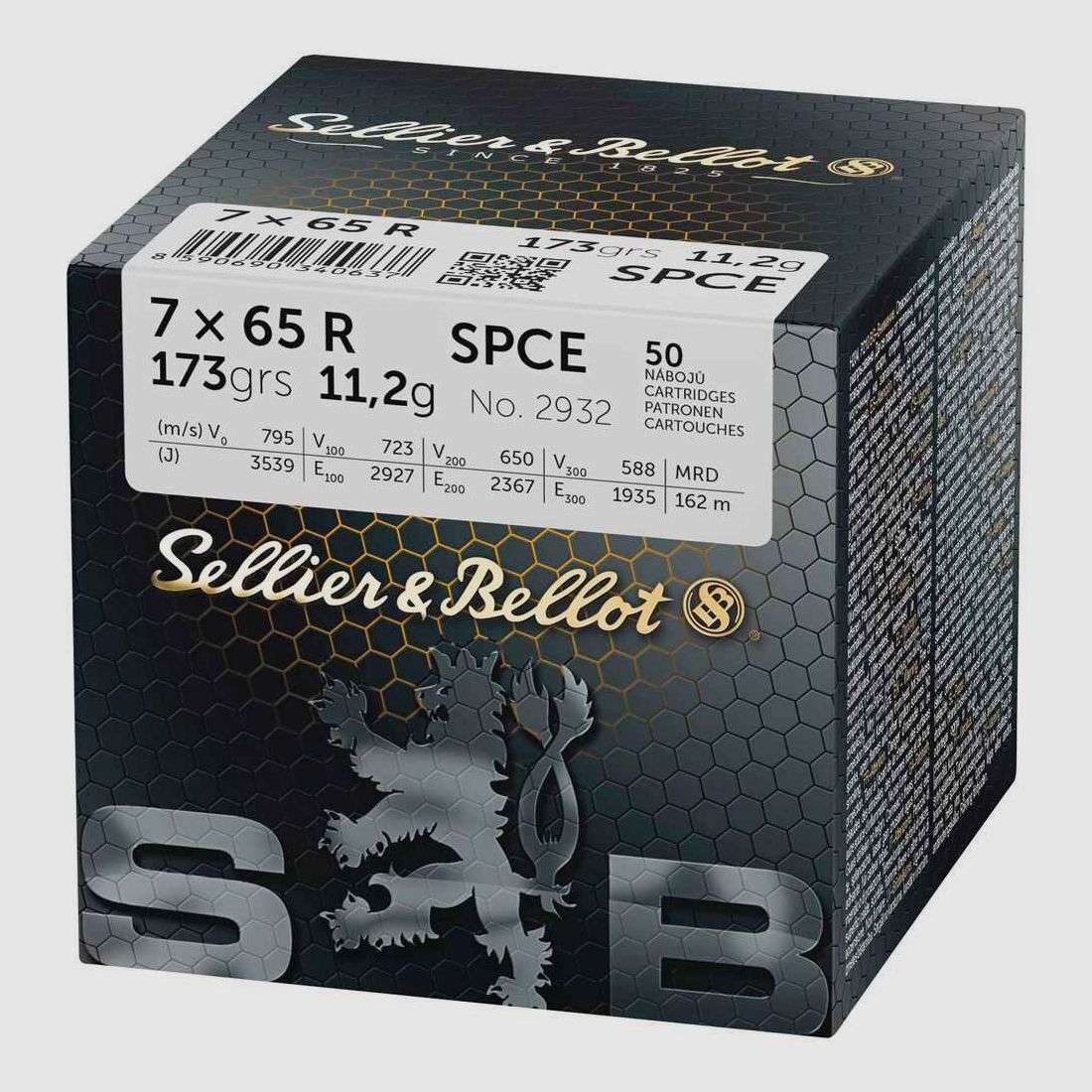 7x65 R Teilmantel CE 11,2g/173grs. Sellier & Bellot
